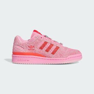 [NEW] Women's adidas Forum Low CL "The Grinch" Shoes Pink ID8895